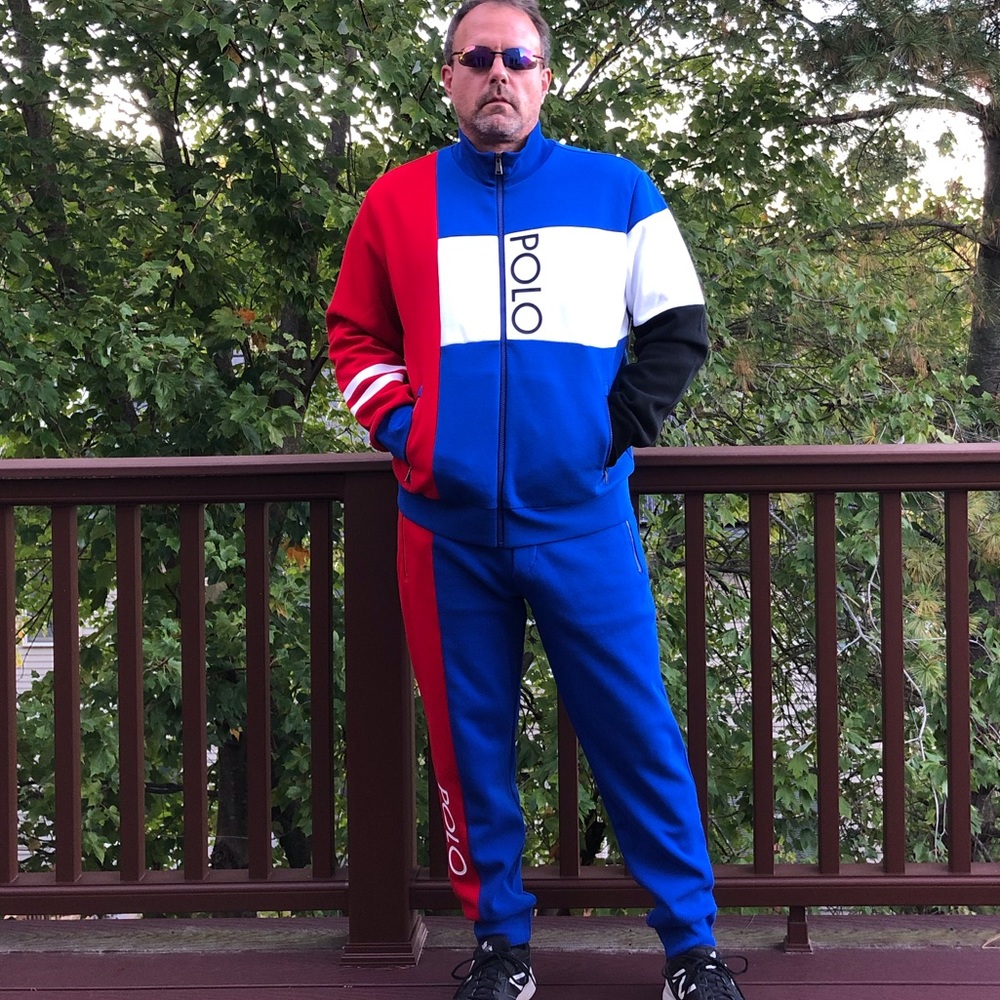 POLO RALPH LAUREN Colorblocked Jogging Suit - Picture 1 of 10